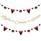 Big Dot of Happiness Red Carpet - Movie Party Letter Banner Decor 36 Cutouts & No-Mess Real Gold Glitter Lights Camera Action Banner Letters